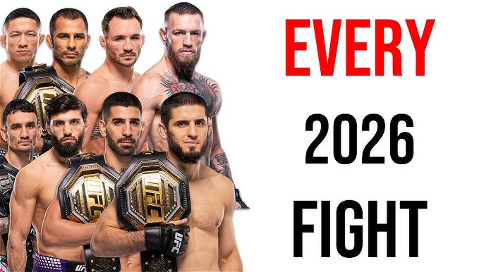 Major Boxing & UFC Fights 2026