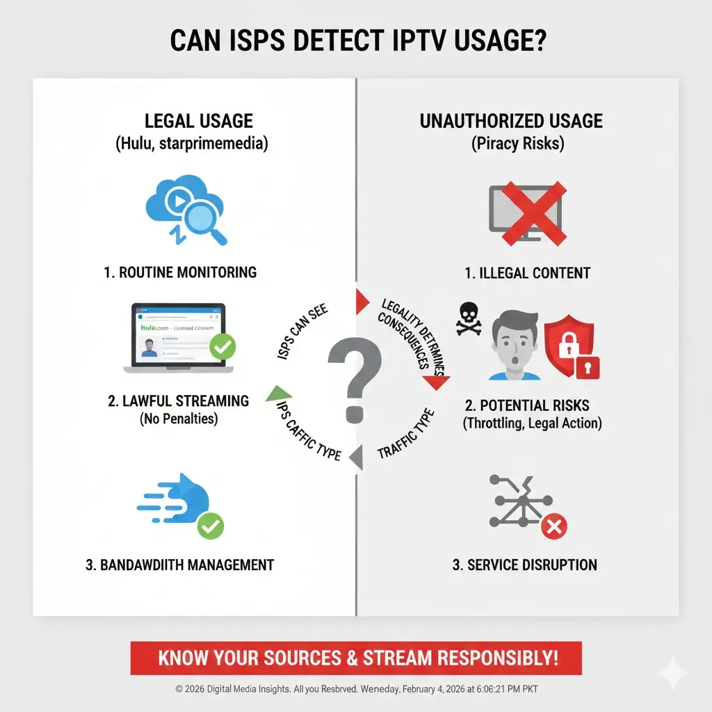 Can ISPs Detect IPTV Usage?