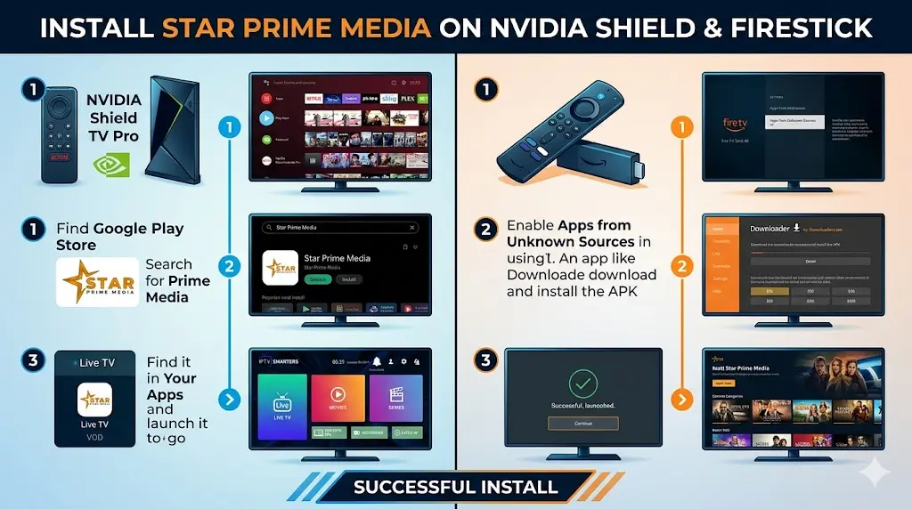 Install Star Prime Media on NVIDIA Shield & Firestick