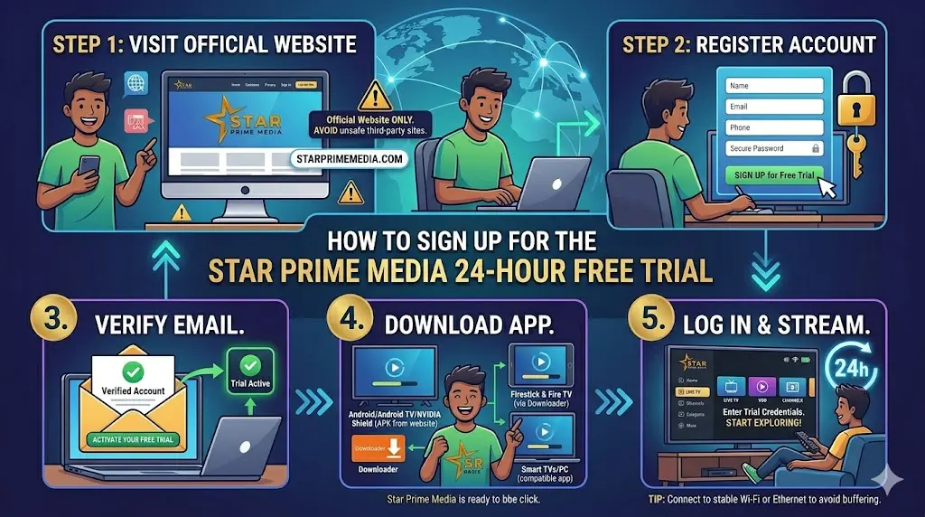 Star Prime Media 24-Hour Free Trial Guide
