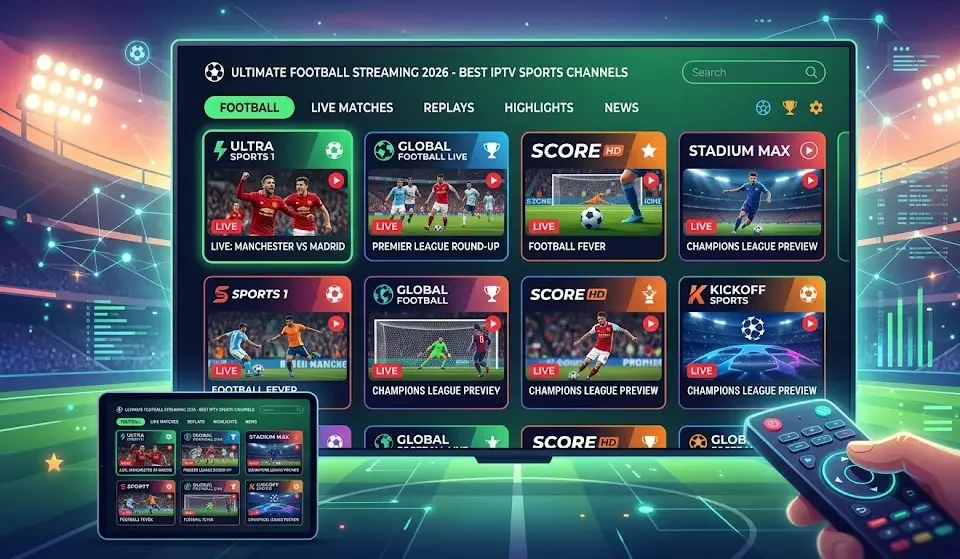 Best IPTV Sports Channels for Watching Football in 2026